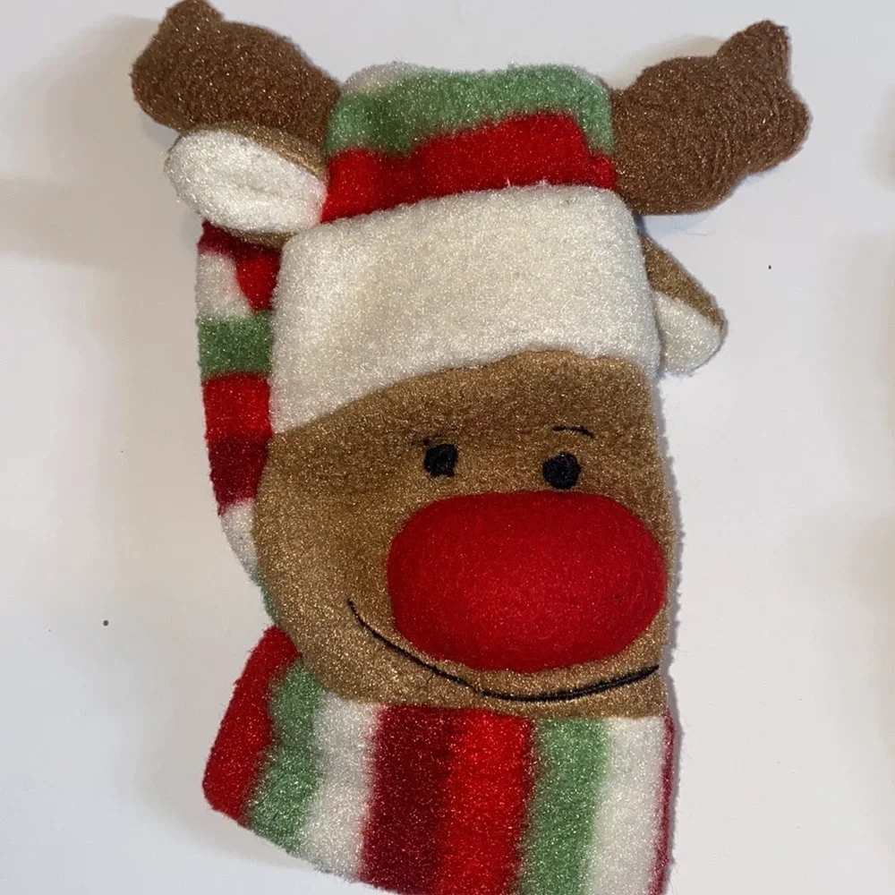 Adorable Christmas Reindeer infant/toddler mittens
